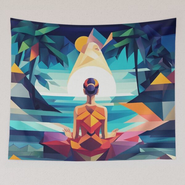 Item preview, Mindful Cubism. Tropical Edition #2. designed and sold by TheMindfulExpat.