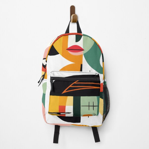 Item preview, Mid Century Modern Colorful Abstract Faces and Shapes designed and sold by GulDesignCo.