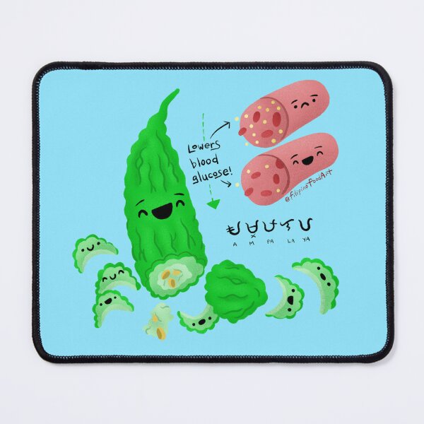 Item preview, Ampalaya or bittermelon with Baybayin Philippine Wall Art designed and sold by Filipeanut's art about food, wildlife, and more.