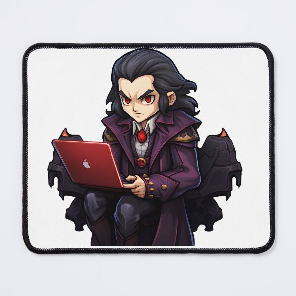 Item preview, Dracula studies on his Mac designed and sold by Last-Train.
