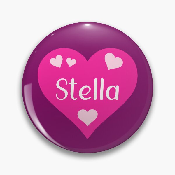 Item preview, Stella Name Pink Heart  designed and sold by Jeallan Designs.