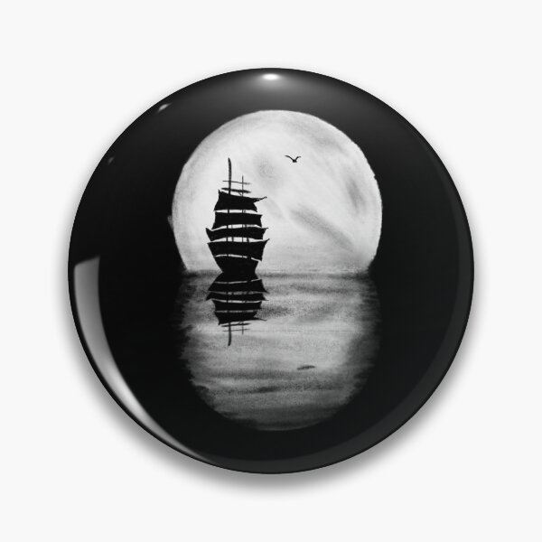 Item preview, Charcoal Drawing Sailing at Night designed and sold by Charcoalart.