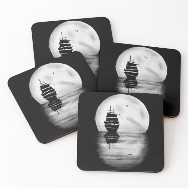 Item preview, Charcoal Drawing Sailing at Night designed and sold by Charcoalart.