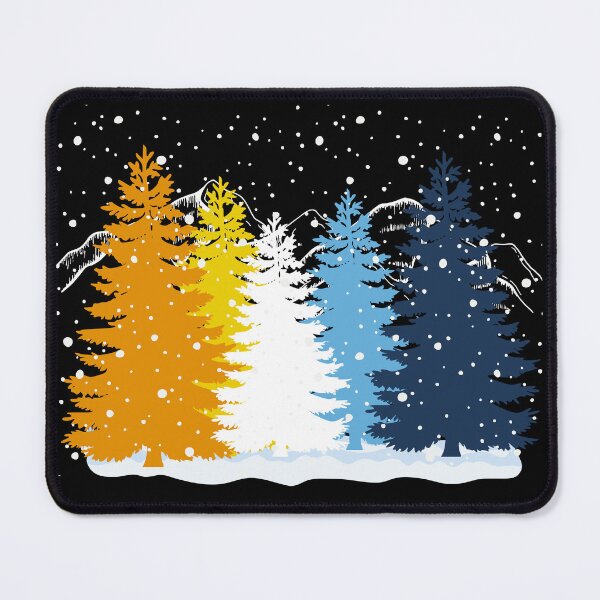 Item preview, Subtle Aroace Pride Flag Christmas Tree Forest Winter Theme Aromantic Asexual designed and sold by ontrendshirts.