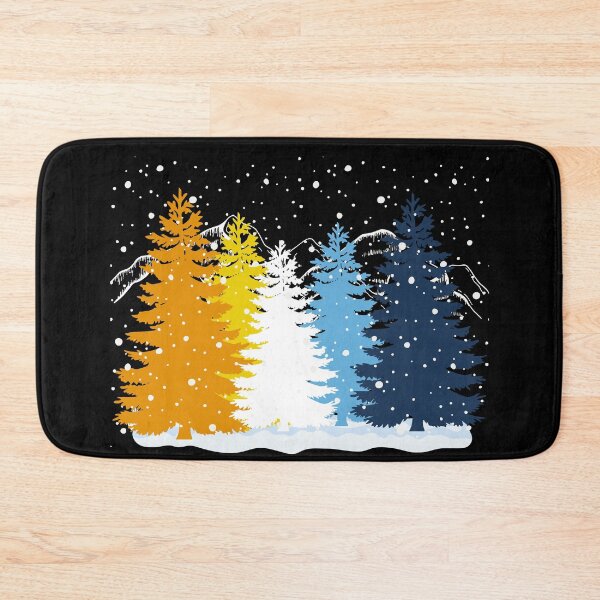 Item preview, Subtle Aroace Pride Flag Christmas Tree Forest Winter Theme Aromantic Asexual designed and sold by ontrendshirts.