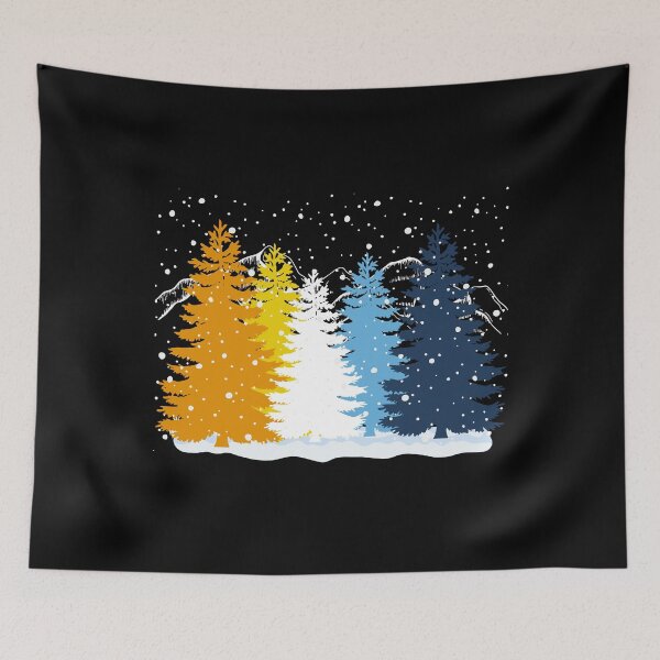 Item preview, Subtle Aroace Pride Flag Christmas Tree Forest Winter Theme Aromantic Asexual designed and sold by ontrendshirts.