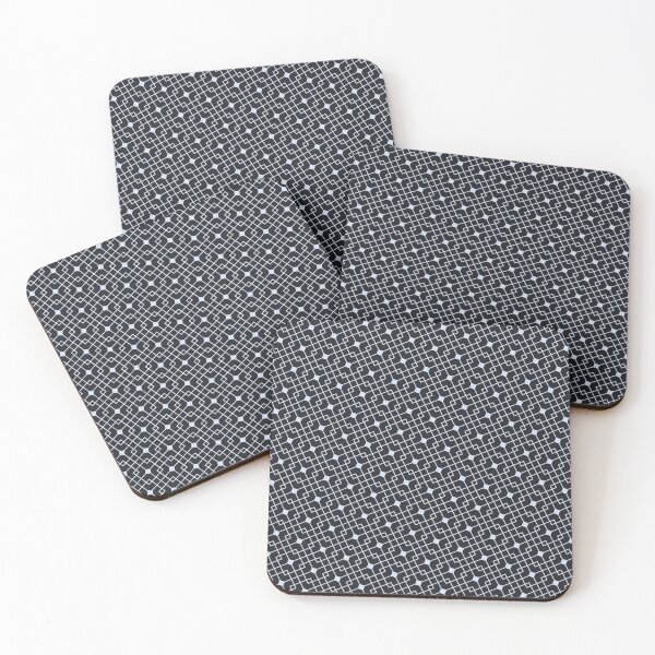 Item preview, Square Pattern, Black 2D designed and sold by purelypatterns.