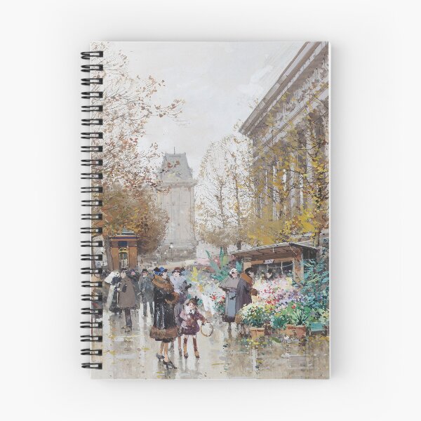 Item preview, The Flower Market, Paris (20th century) - Eugène Galien Laloue designed and sold by SALON DES ARTS.