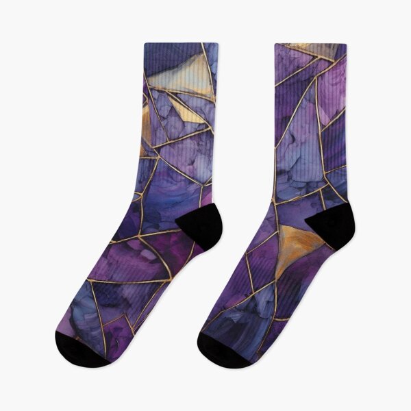 Item preview, Purple and Gold Geometric Pattern  designed and sold by GoeCentric.
