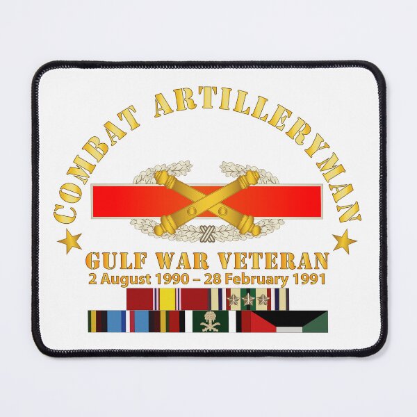 Item preview, Army - Combat Artilleryman Badge - Gulf War Veteran w SVC designed and sold by Military Insignia Products.