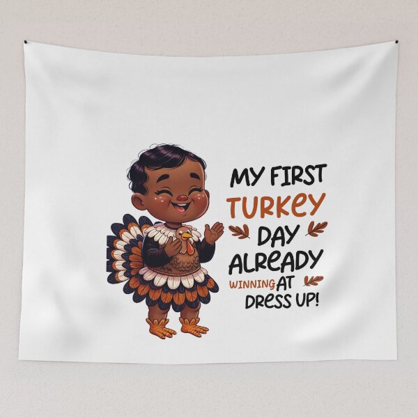 Item preview, My First Turkey Day - Baby's Festive Outfit designed and sold by MAPDDesigns.