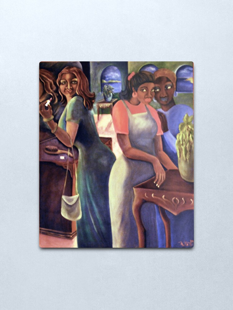 Alternate view of Gossip II Metal Print