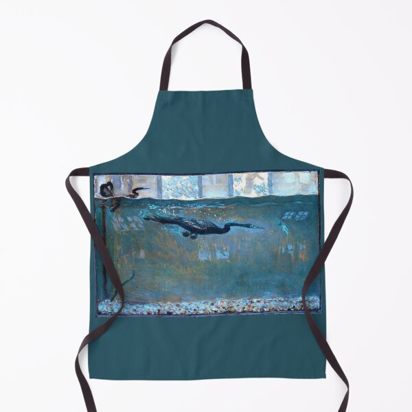 Item preview, Cormorant Diving For Fish 1900 Otto Henry Bacher designed and sold by RocketshipRetro.