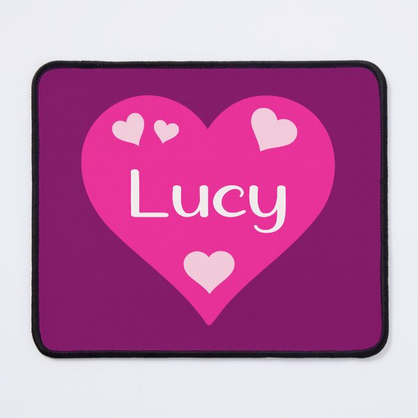 Item preview, Lucy Name Pink Heart designed and sold by Jeallan Designs.