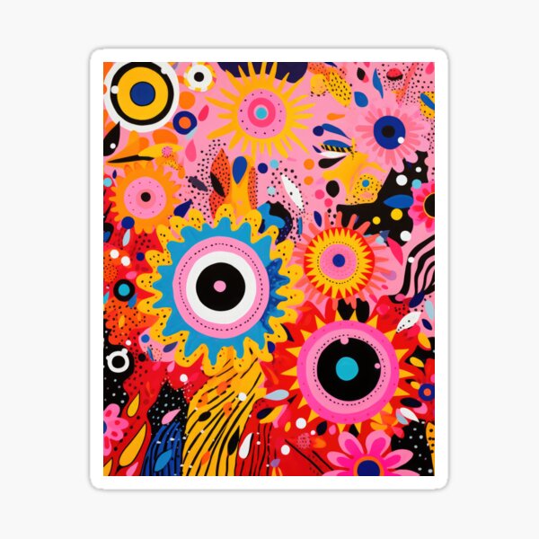 Evil Eye Flower Sticker – Cultura Campaign