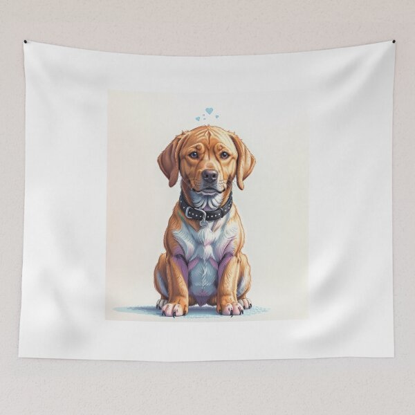 Item preview, Golden labrador dog beautiful artwork  designed and sold by Tio-Tecun.