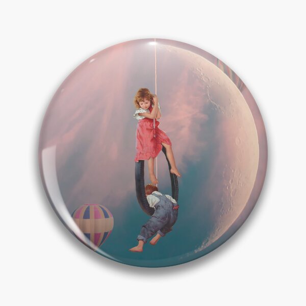 Item preview, Boy and girl on the chemtrail swing designed and sold by Wheelpics.