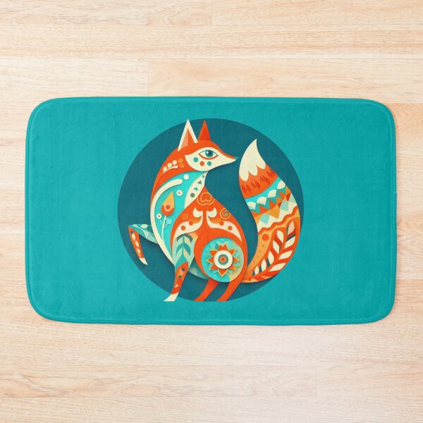Item preview, Folk Art Fox designed and sold by Humbugle.