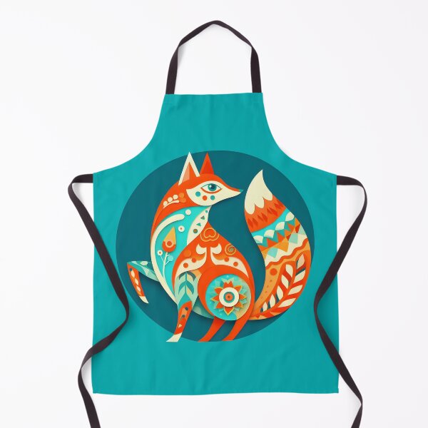 Item preview, Folk Art Fox designed and sold by Humbugle.