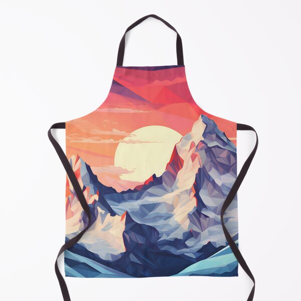 Item preview, Polygonal-style illustration of a mountain range designed and sold by workshoot.