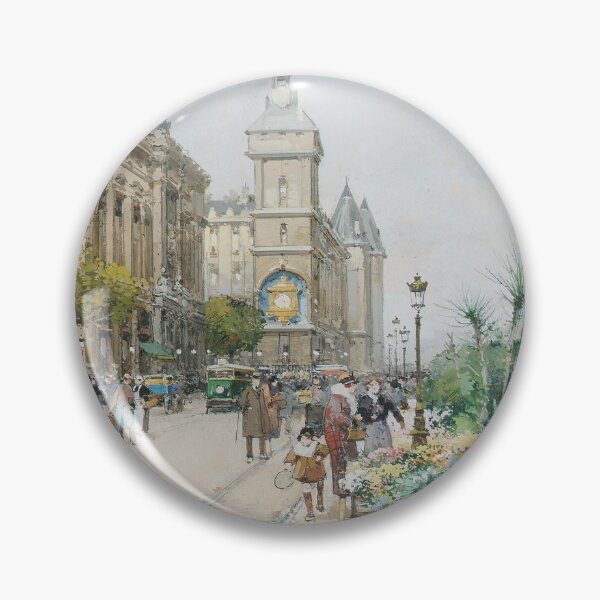 Item preview, The Quai de l'Horloge and the Clock of the Palais de la Cité (20th century) - Eugène Galien Laloue designed and sold by SALON DES ARTS.