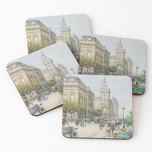 Item preview, The Quai de l'Horloge and the Clock of the Palais de la Cité (20th century) - Eugène Galien Laloue designed and sold by SALON DES ARTS.