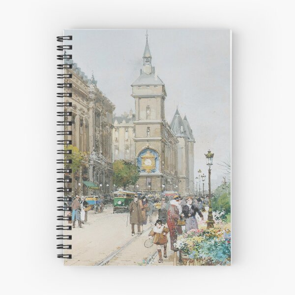 Item preview, The Quai de l'Horloge and the Clock of the Palais de la Cité (20th century) - Eugène Galien Laloue designed and sold by SALON DES ARTS.