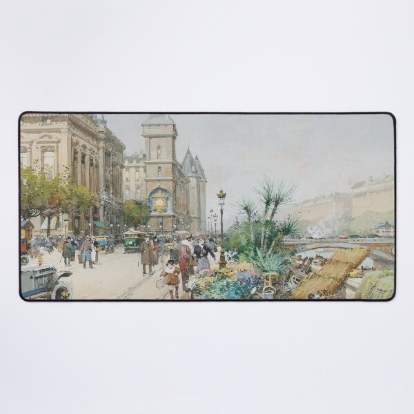 Item preview, The Quai de l'Horloge and the Clock of the Palais de la Cité (20th century) - Eugène Galien Laloue designed and sold by SALON DES ARTS.