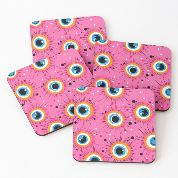 Item preview, Modern and Funky Evil Eyes on Pink designed and sold by GulDesignCo.