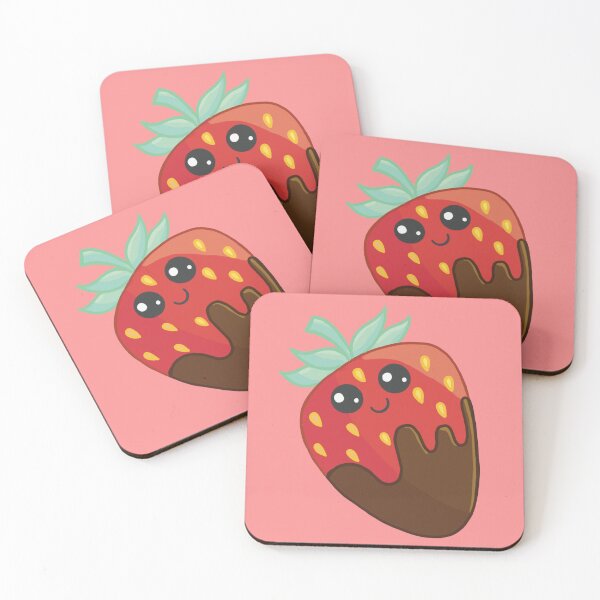 Item preview, Kawaii Chocolate Covered Strawberry designed and sold by MistyMortal.