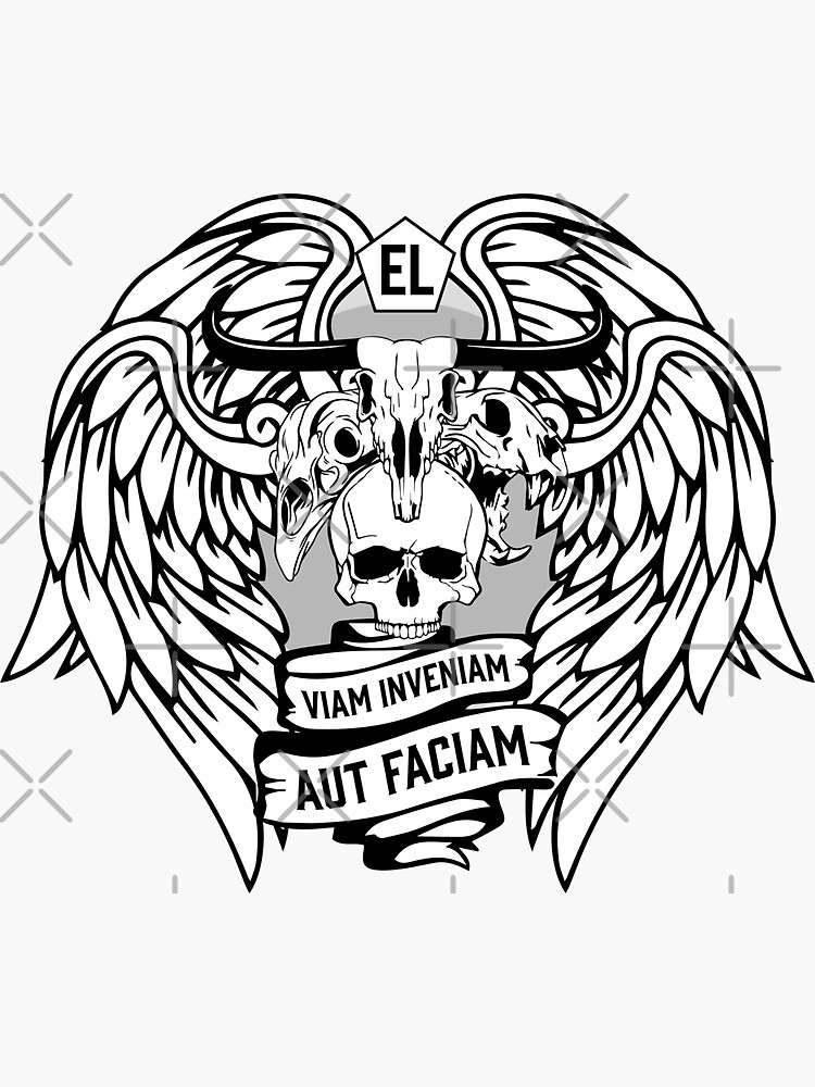 "Elysian Legion AllSections Logo" Sticker for Sale by UndeadBBQ