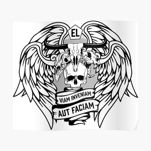 "Elysian Legion AllSections Logo" Poster for Sale by UndeadBBQ Redbubble