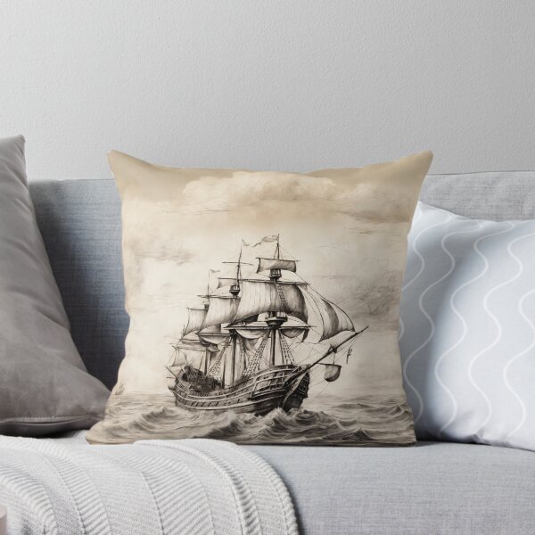 Item preview, Ship drawing for everyone who loves the sea designed and sold by twisted-dot.