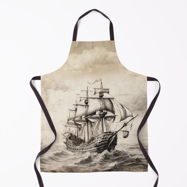 Item preview, Ship drawing for everyone who loves the sea designed and sold by twisted-dot.
