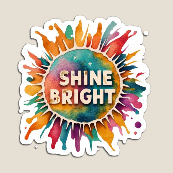 Item preview, Shine Bright - Vibrant Multicolored T-Shirt designed and sold by Attire mukashaf.