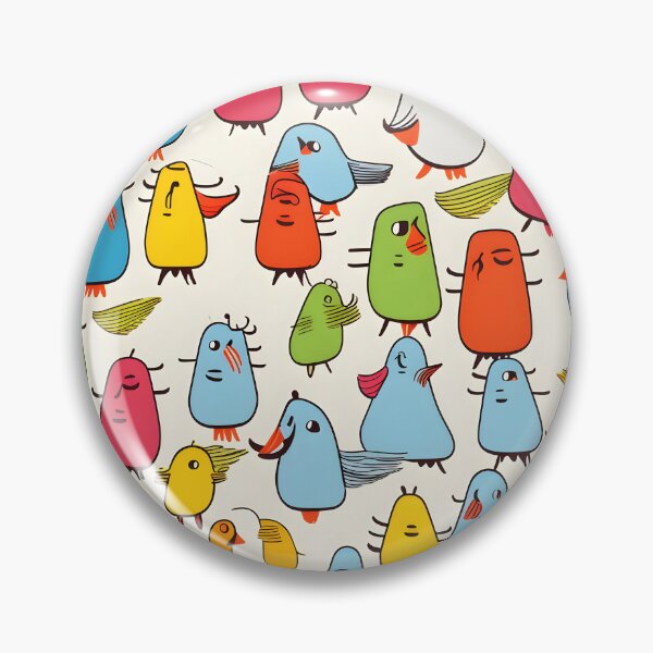 Item preview, Colourful birds seamless pattern designed and sold by ArtByNRJ.