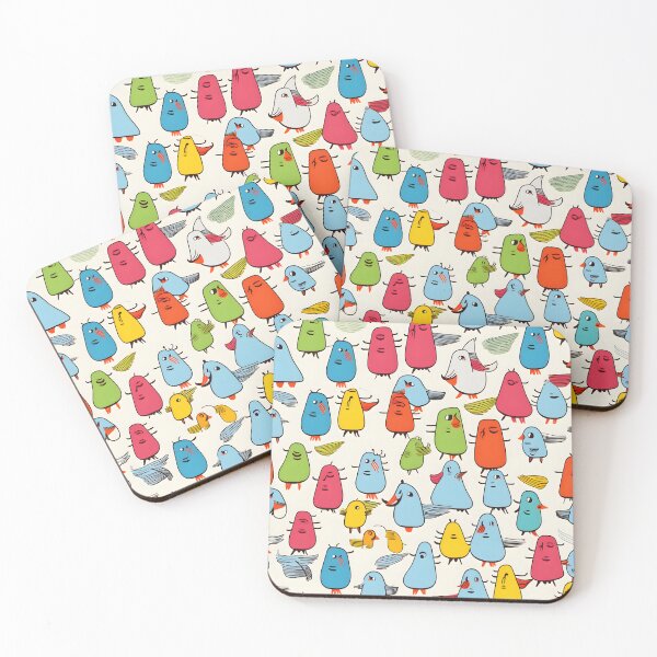 Item preview, Colourful birds seamless pattern designed and sold by ArtByNRJ.