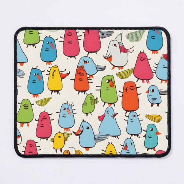 Item preview, Colourful birds seamless pattern designed and sold by ArtByNRJ.