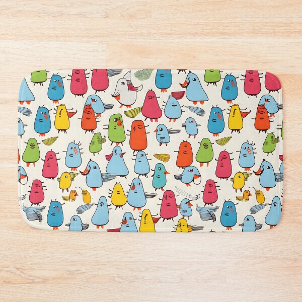 Item preview, Colourful birds seamless pattern designed and sold by ArtByNRJ.