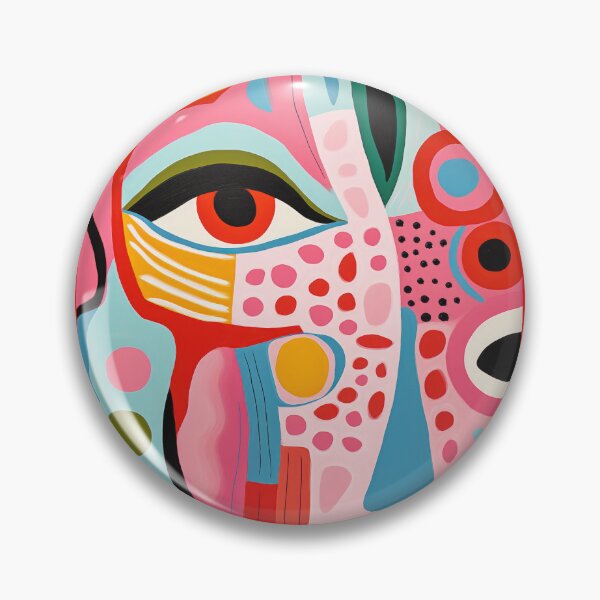 Item preview, Mid Century Modern Funky Illustration of Eye and Abstract shapes designed and sold by GulDesignCo.