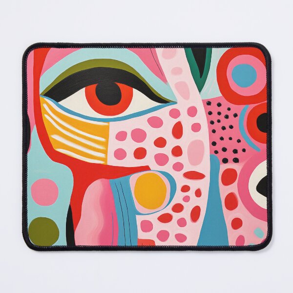 Item preview, Mid Century Modern Funky Illustration of Eye and Abstract shapes designed and sold by GulDesignCo.