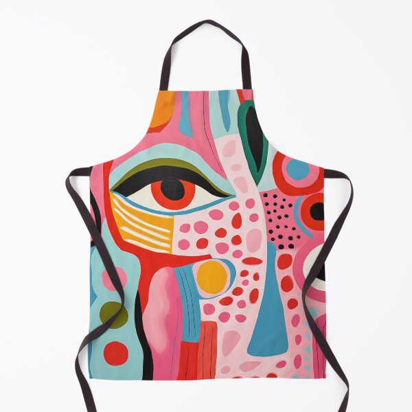 Item preview, Mid Century Modern Funky Illustration of Eye and Abstract shapes designed and sold by GulDesignCo.