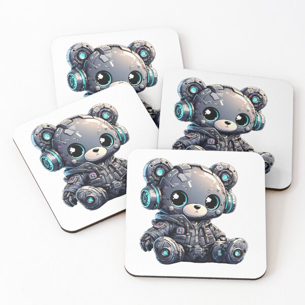 Item preview, Cyberpunk Robot Bear! designed and sold by kukamatsu.