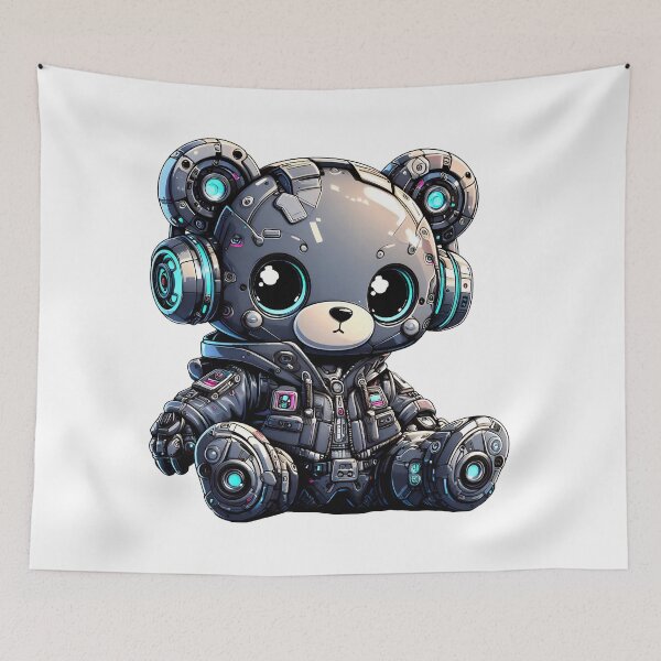Item preview, Cyberpunk Robot Bear! designed and sold by kukamatsu.