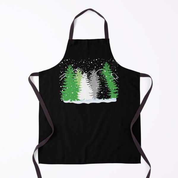Item preview, Subtle Aro Pride Flag Christmas Tree Forest Aromantic Winter Theme designed and sold by ontrendshirts.
