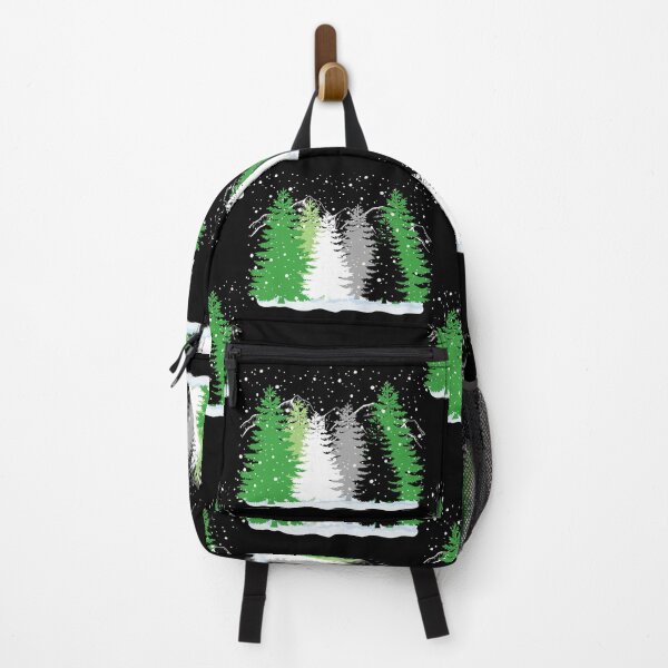 Item preview, Subtle Aro Pride Flag Christmas Tree Forest Aromantic Winter Theme  designed and sold by ontrendshirts.