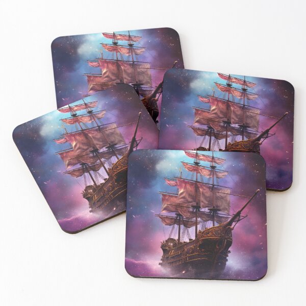 Item preview, Pirate Ship on Outer Space designed and sold by hermeneutic.