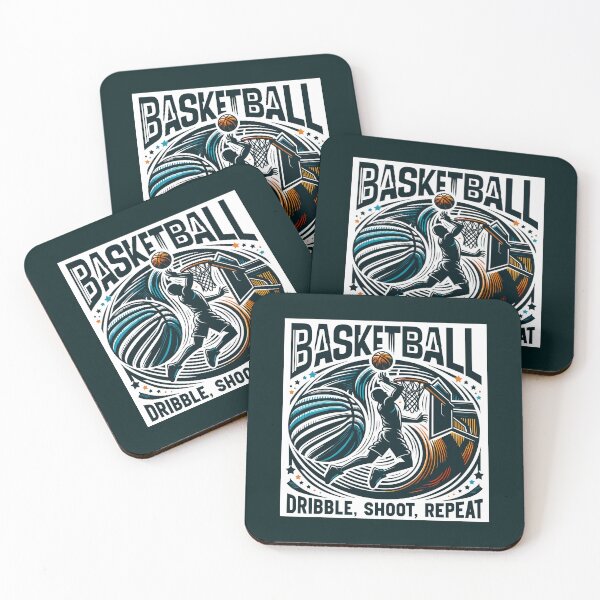 Item preview, Basketball - Dribble, Shoot, Repeat designed and sold by Bratak.