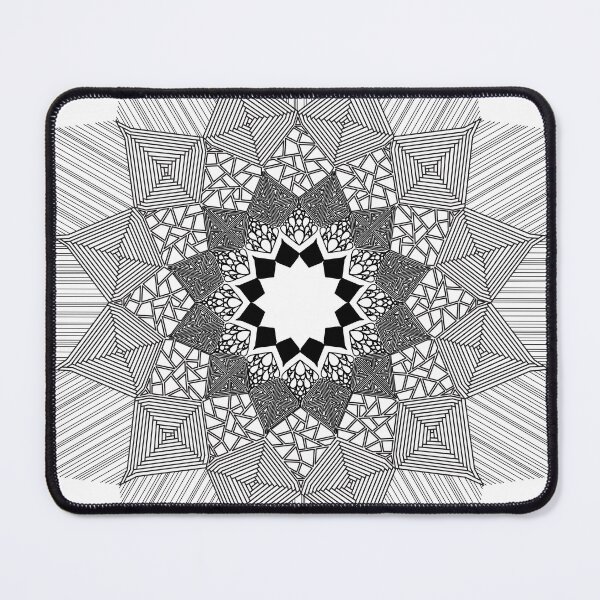 Item preview, Black and White Flower - Fractal Pattern designed and sold by DHTDesigns.