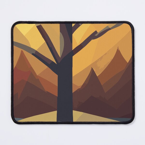 Aperçu de l'œuvre Un arbre simple à l'heure d'or créée et vendue par RogueFoxDesigns.